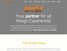 Tablet Screenshot of embrevents.com